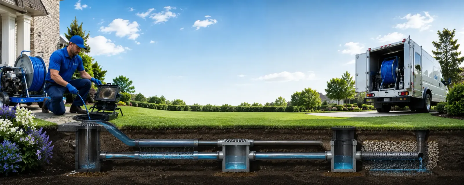 Outdoor drain cleaning information for Iowa, LA
